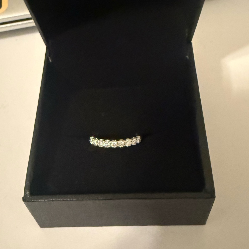 Diamond/ white gold wedding band
